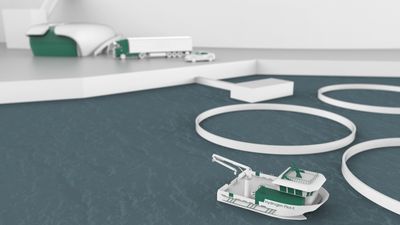 Pilot-E er et finansieringstilbud til norsk næringsliv, etablert av Forskningsrådet, Innovasjon Norge og Enova. Nå bidrar Pilot-E til å realisere en hydrogendrevet oppdrettsbåt. (Ill.: Moen Verft)
