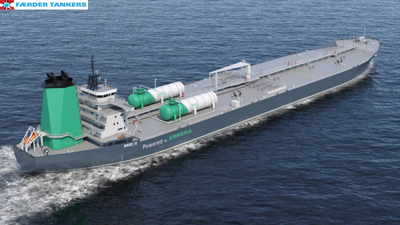 Færder Tankers LR2 er ett av skipene som får Enovastøtte. (Ill: Færder Tankers Norway AS)