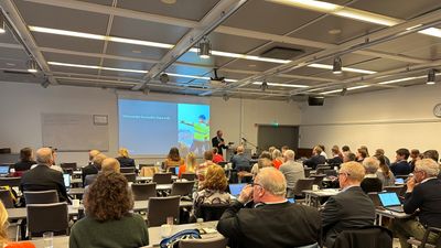 Nils Kristian Nakstad, administrerende direktør i Enova, la fram Enovas innstilling under et innspillssmøte i O slo i dag (Foto: Enova)