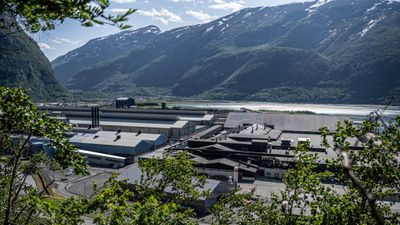 Norsk Hydro sitt anlegg på Sunndalsøra