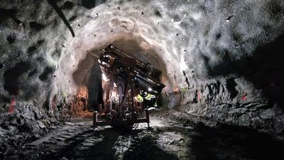 Drillrigg i gruve