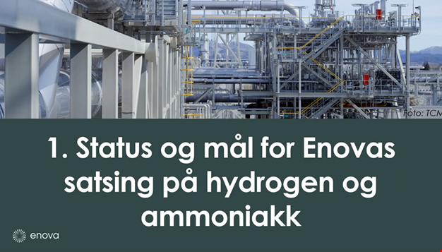  Status og mål for Enovas satsing på hydrogen